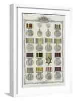 British Awards for Valour on Sea and Land During the Last Fifty Years-null-Framed Giclee Print