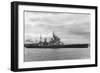 British Battleship HMS King George V, Sydney, Australia, 1945-null-Framed Giclee Print