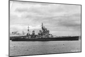 British Battleship HMS King George V, Sydney, Australia, 1945-null-Mounted Giclee Print