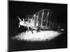 British Bi-Plane Bomber Prepares for a Night Raid During World War One, 1918-null-Mounted Photographic Print