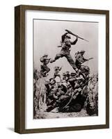 British Black Watch Regiment in Training, 1940-null-Framed Photo