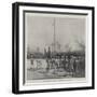 British Bloemfontein, Hoisting the Union Jack Sent by Lady Roberts-Charles Auguste Loye-Framed Giclee Print