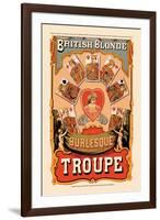 British Blonde Burlesque Troupe-Sheridan Corbyn-Framed Art Print