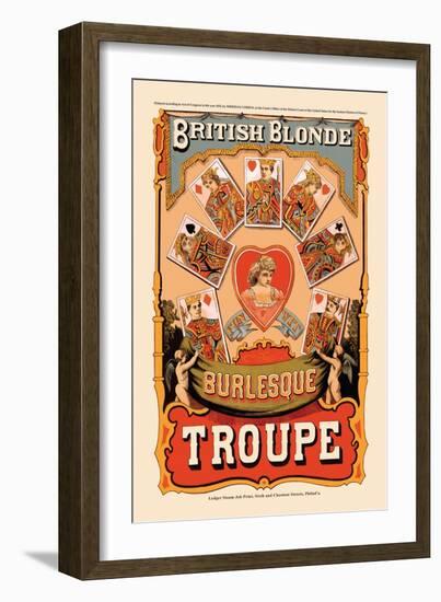 British Blonde Burlesque Troupe-Sheridan Corbyn-Framed Art Print