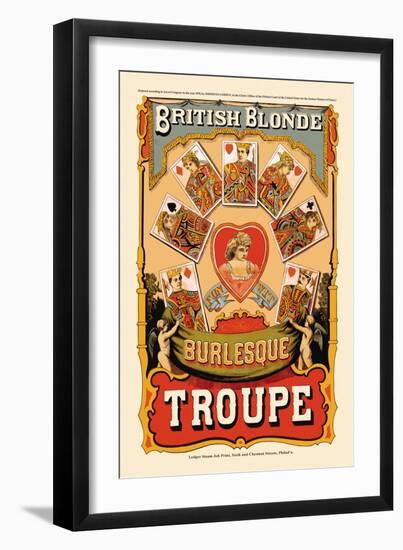British Blonde Burlesque Troupe-Sheridan Corbyn-Framed Art Print
