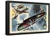 British Bombers Have Carried Out Over 1600 Raids on Germany WWII War Propaganda Art Poster-null-Framed Poster