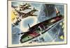 British Bombers Have Carried Out Over 1600 Raids on Germany WWII War Propaganda Art Poster-null-Mounted Poster