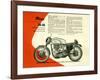 British BSA Manx 30 40 Motorcycle-Unknown Unknown-Framed Giclee Print