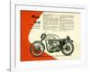 British BSA Manx 30 40 Motorcycle-Unknown Unknown-Framed Giclee Print