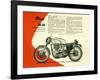 British BSA Manx 30 40 Motorcycle-Unknown Unknown-Framed Giclee Print