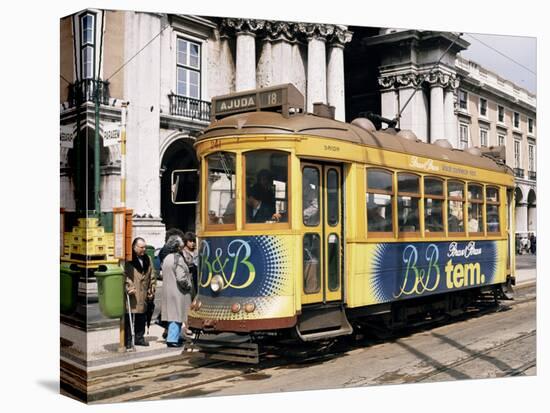 British Built Trams, Lisbon, Portugal-Michael Short-Stretched Canvas