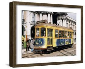 British Built Trams, Lisbon, Portugal-Michael Short-Framed Photographic Print