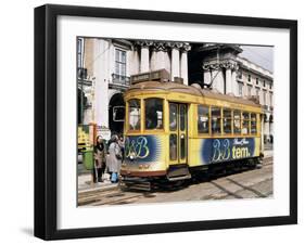 British Built Trams, Lisbon, Portugal-Michael Short-Framed Photographic Print