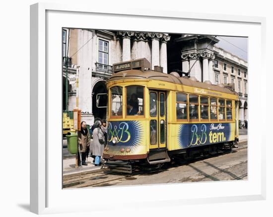 British Built Trams, Lisbon, Portugal-Michael Short-Framed Photographic Print