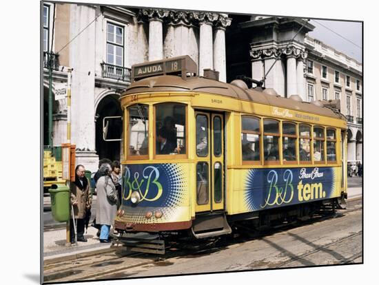 British Built Trams, Lisbon, Portugal-Michael Short-Mounted Photographic Print