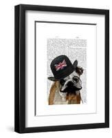 British Bulldog and Bowler Hat-Fab Funky-Framed Art Print
