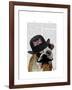 British Bulldog and Bowler Hat-Fab Funky-Framed Art Print