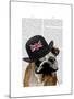 British Bulldog and Bowler Hat-Fab Funky-Mounted Art Print