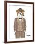 British Bulldog in Tweed Suit-Olga Angellos-Framed Art Print