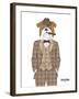 British Bulldog in Tweed Suit-Olga Angellos-Framed Art Print