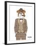 British Bulldog in Tweed Suit-Olga Angellos-Framed Art Print