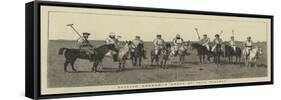 British Burmah, a Group of Polo Players-null-Framed Stretched Canvas