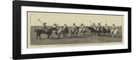 British Burmah, a Group of Polo Players-null-Framed Giclee Print