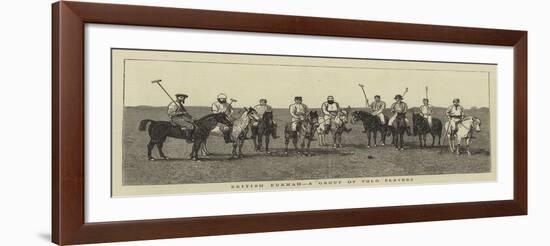 British Burmah, a Group of Polo Players-null-Framed Giclee Print