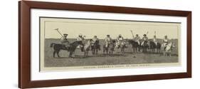 British Burmah, a Group of Polo Players-null-Framed Giclee Print