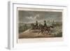 British Cavalry Regiment Involved in a Skirmish in Open Country-J. Harris-Framed Art Print