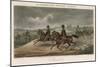 British Cavalry Regiment Involved in a Skirmish in Open Country-J. Harris-Mounted Art Print