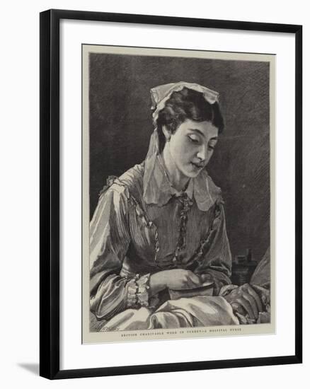 British Charitable Work in Turkey, a Hospital Nurse-Henry Woods-Framed Giclee Print