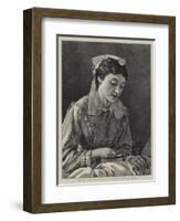 British Charitable Work in Turkey, a Hospital Nurse-Henry Woods-Framed Giclee Print