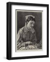 British Charitable Work in Turkey, a Hospital Nurse-Henry Woods-Framed Giclee Print