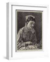 British Charitable Work in Turkey, a Hospital Nurse-Henry Woods-Framed Giclee Print