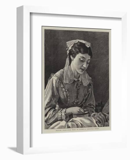 British Charitable Work in Turkey, a Hospital Nurse-Henry Woods-Framed Giclee Print