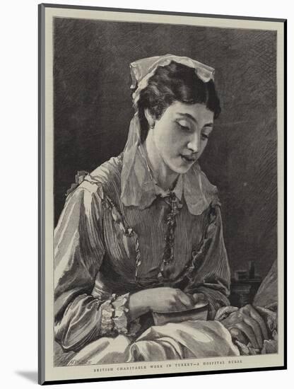 British Charitable Work in Turkey, a Hospital Nurse-Henry Woods-Mounted Giclee Print