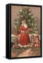 British Christmas Card-null-Framed Stretched Canvas