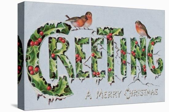 British Christmas Card-null-Stretched Canvas