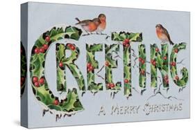 British Christmas Card-null-Stretched Canvas