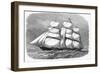 British Clipper for the China Tea Trade Which in 1868 Won the Ocean Race from China to England-null-Framed Photographic Print