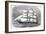 British Clipper for the China Tea Trade Which in 1868 Won the Ocean Race from China to England-null-Framed Photographic Print