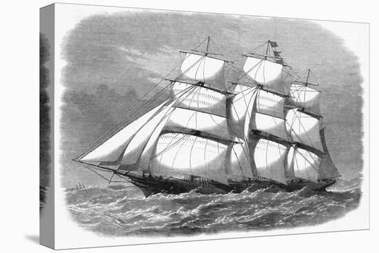 British Clipper for the China Tea Trade Which in 1868 Won the Ocean Race from China to England-null-Stretched Canvas