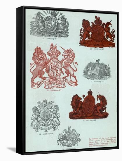 British Coats of Arms-null-Framed Stretched Canvas