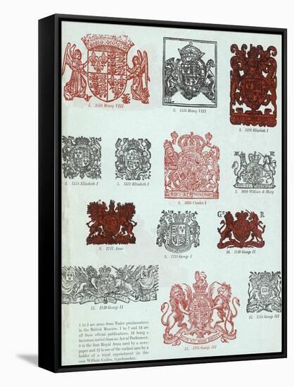 British Coats of Arms-null-Framed Stretched Canvas