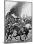 British Colonial Troops Burning a Rebel Boer's Farm, 2nd Boer War 1899-1902-Richard Caton Woodville II-Mounted Giclee Print