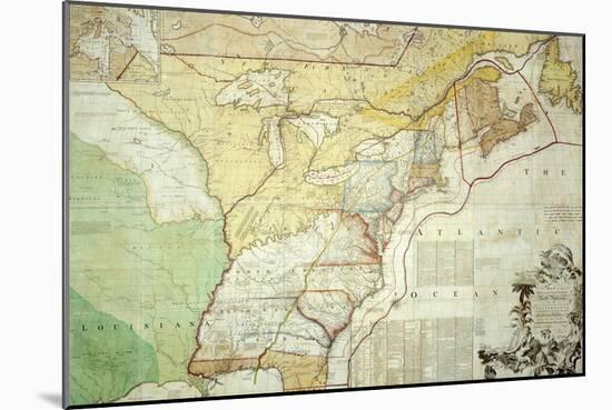 British Colonies in North America-null-Mounted Giclee Print