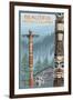 British Columbia, Canada - Totem Pole-Lantern Press-Framed Art Print