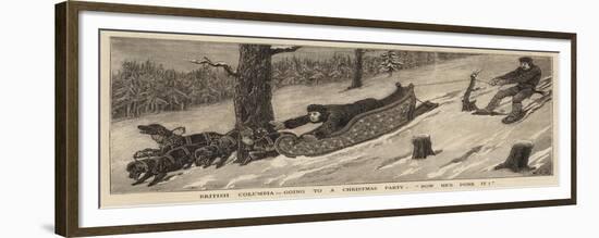 British Columbia, Going to a Christmas Party, Now He's Done It!-John Charles Dollman-Framed Giclee Print