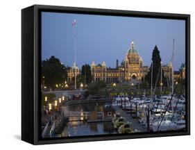 British Columbia, Parliament Buildings-Jamie And Judy Wild-Framed Stretched Canvas